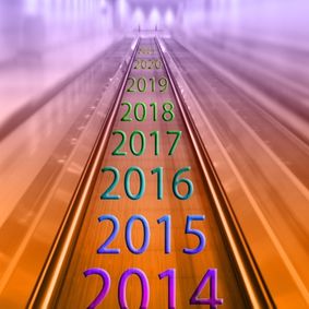 A graphic image of a timeline